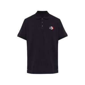 Moncler Blue Polo Shirts Men